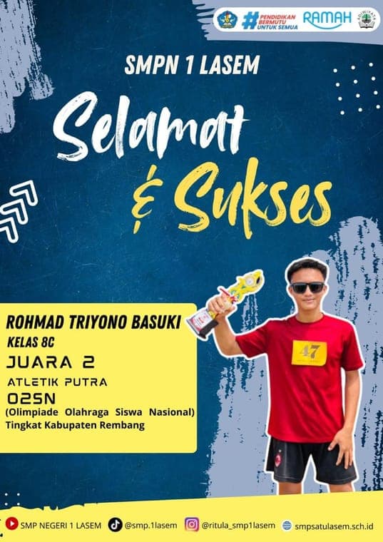 Poster O2SN Atletik Putra