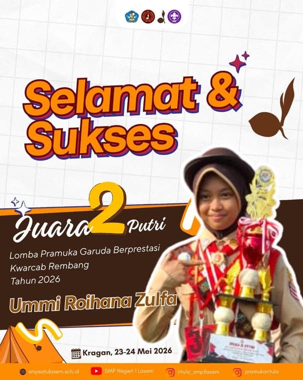 Poster Lomba Pramuka Garuda Berprestasi Kwarcab Rembang