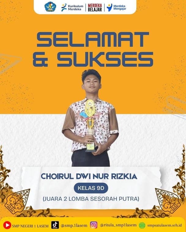 Poster Lomba Sesorah Putra