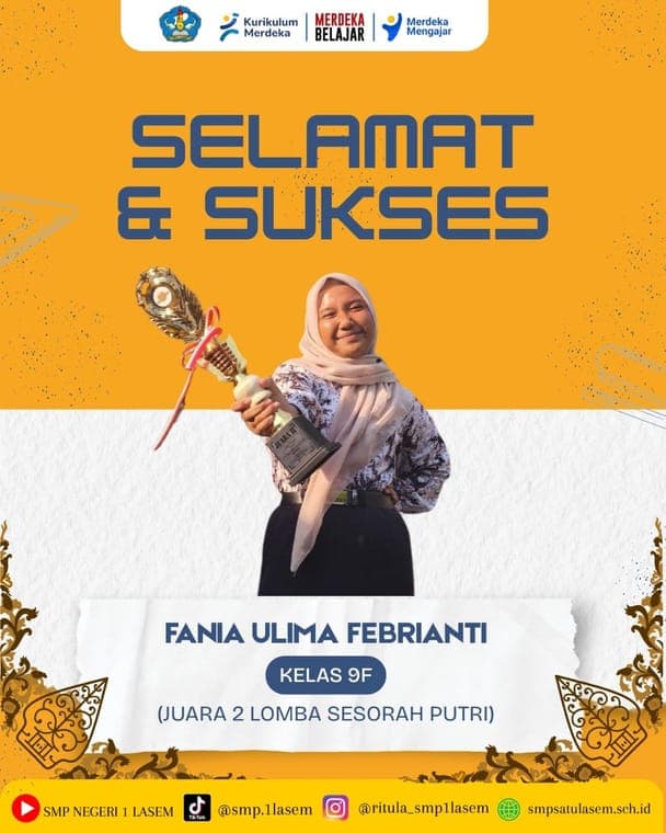 Poster Lomba Sesorah Putri