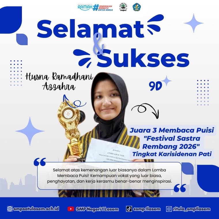 Poster Membaca Puisi, Festival Sastra Rembang 2026
