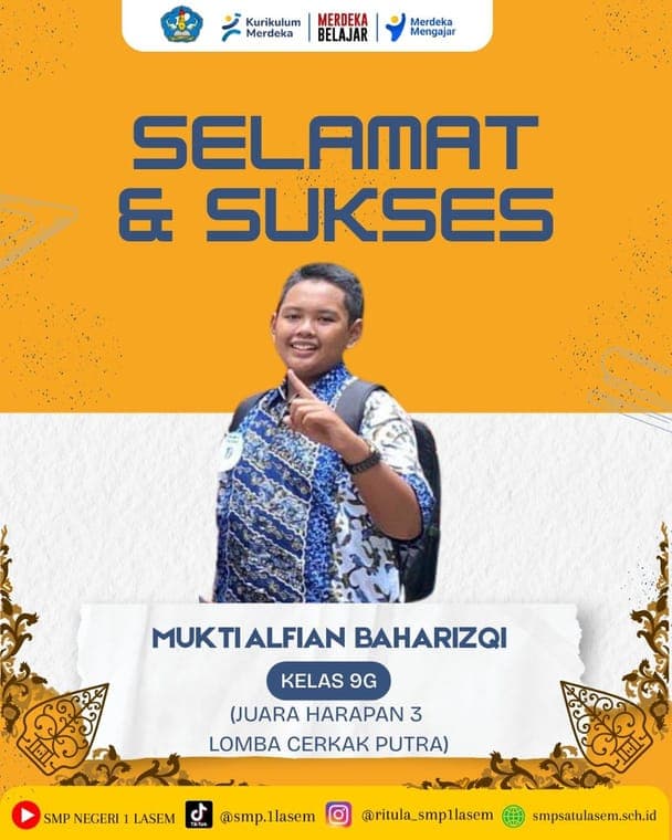 Poster Lomba Cerkak Putra